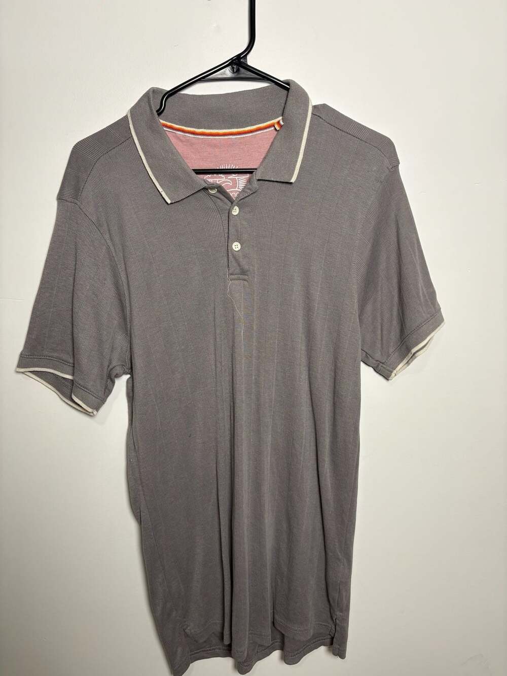 Laguna Est 1946 Men's Ribbed Short Sleeve Polo Shirt